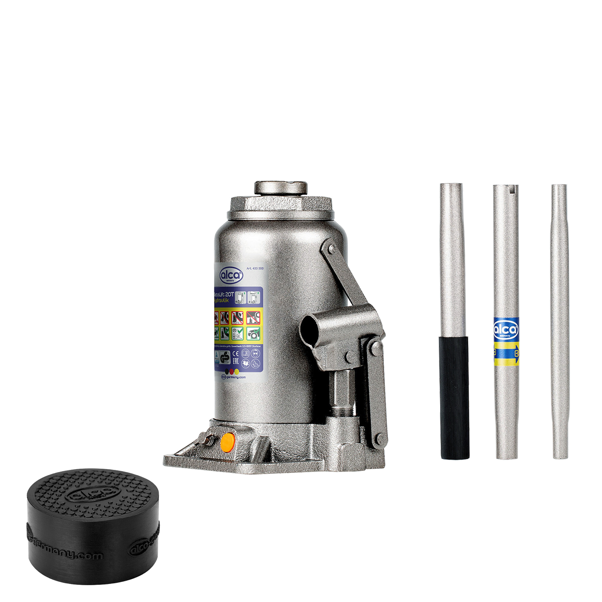 alca® Auto Lift Hydraulik 20 t + Rubberpad L